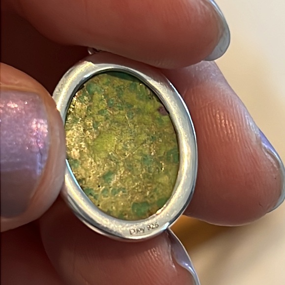 SS#7 Mojave Green Turquoise Pendant In Solid Sterling Silver NWOT - Picture 9 of 15